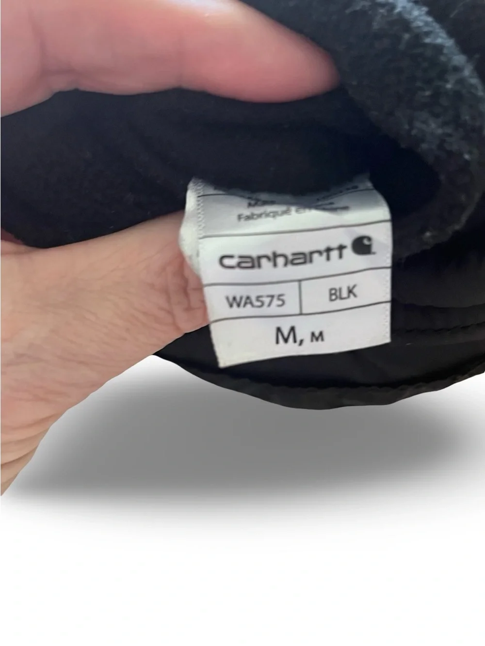 Carhartt Black Quilted Insulated Gloves Size M